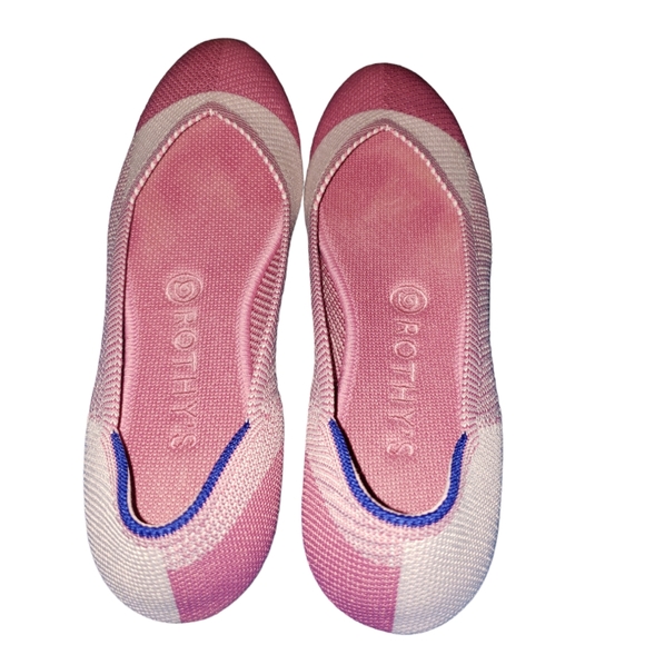 🔥Limited Edition Rothy's Pink Captoe Flats🔥 size 8 - Picture 2 of 13